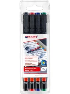   Alkoholos marker készlet, OHP, 0,3 mm, EDDING "140 S", 4 különböző szín (TED140W)