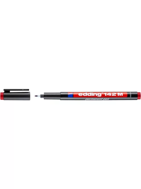 Alkoholos marker, OHP, 1 mm, EDDING "142 M", piros (TED14221)