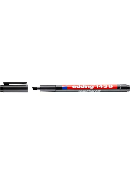 Alkoholos marker, OHP, 1 mm, EDDING "143 B", fekete (TED143FK)