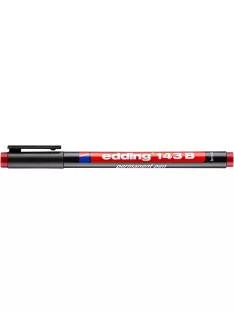   Alkoholos marker, OHP, 1 mm, EDDING "143 B", piros (TED143P)