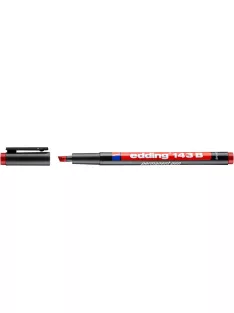   Alkoholos marker, OHP, 1 mm, EDDING "143 B", piros (TED143P)