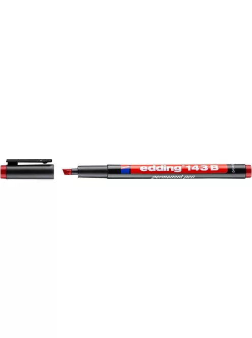 Alkoholos marker, OHP, 1 mm, EDDING "143 B", piros (TED143P)
