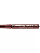 Alkoholos marker, 1,5-3 mm, kúpos, EDDING "2000", barna (TED2000B)