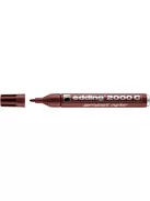 Alkoholos marker, 1,5-3 mm, kúpos, EDDING "2000", barna (TED2000B)