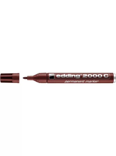 Alkoholos marker, 1,5-3 mm, kúpos, EDDING "2000", barna (TED2000B)