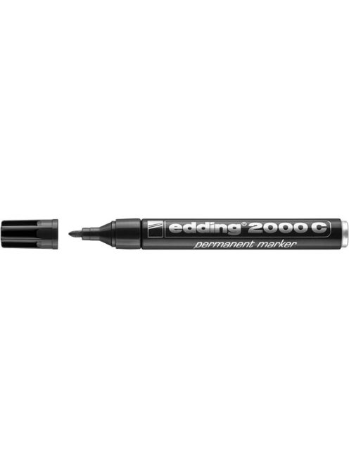 Alkoholos marker, 1,5-3 mm, kúpos, EDDING "2000", fekete (TED2000FK)