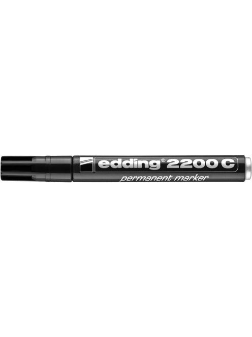 Alkoholos marker, 1-5 mm, vágott, EDDING "2200", fekete (TED2200FK)