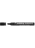 Alkoholos marker, 1-5 mm, vágott, EDDING "2200", fekete (TED2200FK)