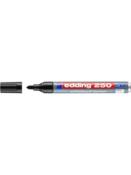 Tábla- és flipchart marker, 1-3 mm, kúpos, EDDING "250", fekete (TED250FK)