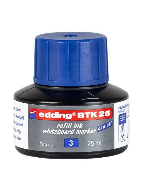 Utántöltő tábla- és flipchart markerhez, EDDING "BTK 25", kék (TED2513)