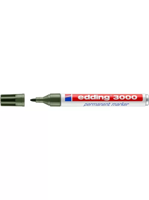 Alkoholos marker, 1,5-3 mm, kúpos, EDDING "3000", olívazöld (TED3000OZ)