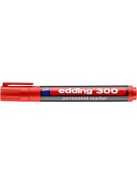 Alkoholos marker, 1,5-3 mm, kúpos, EDDING "300", piros (TED30021)