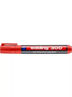   Alkoholos marker, 1,5-3 mm, kúpos, EDDING "300", piros (TED30021)