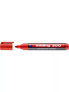  Alkoholos marker, 1,5-3 mm, kúpos, EDDING "300", piros (TED30021)