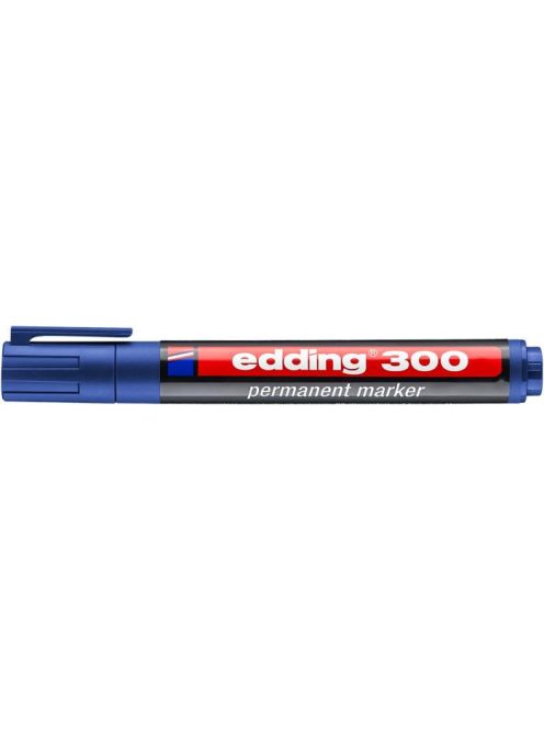 Alkoholos marker, 1,5-3 mm, kúpos, EDDING "300", kék (TED30031)