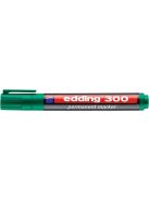 Alkoholos marker, 1,5-3 mm, kúpos, EDDING "300", zöld (TED30041)