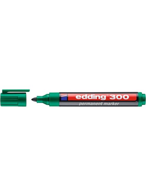 Alkoholos marker, 1,5-3 mm, kúpos, EDDING "300", zöld (TED30041)