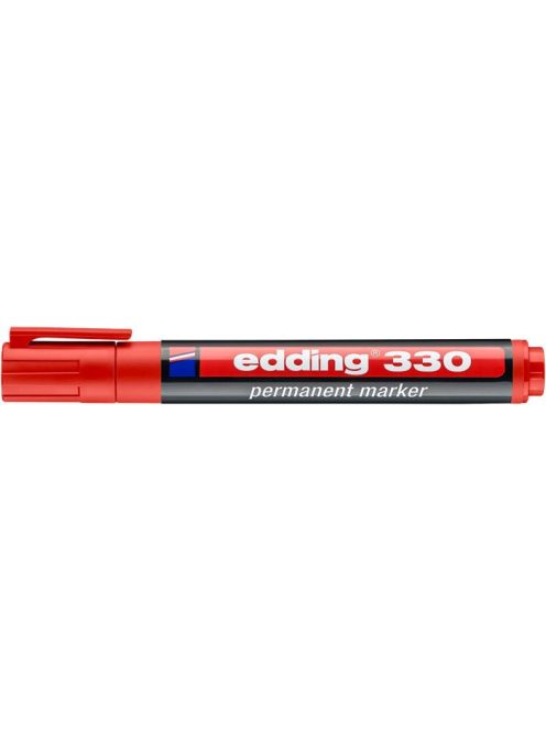 Alkoholos marker, 1-5 mm, vágott, EDDING "330", piros (TED33021)