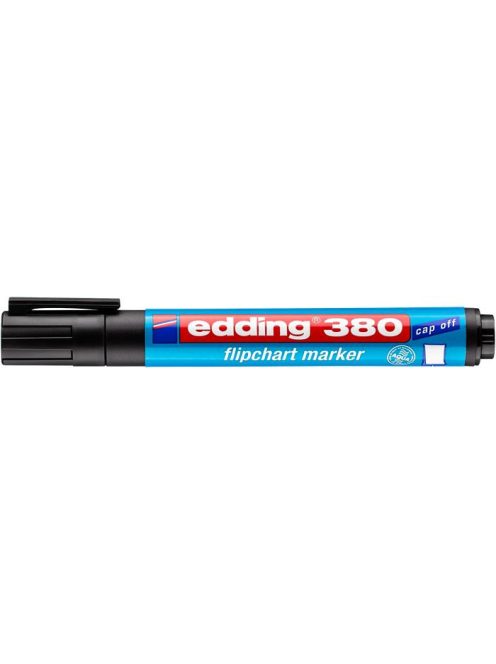Flipchart marker, 1,5-3 mm, kúpos, EDDING "380", fekete (TED380FK)