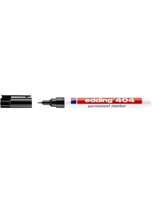 Alkoholos marker, 0,75 mm, kúpos, EDDING "404", fekete (TED404FK)