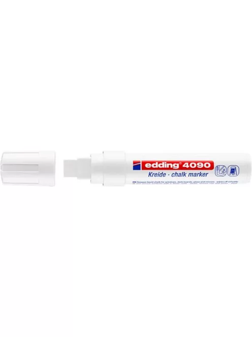 Krétamarker, 4-15 mm, vágott, EDDING "4090", fehér (TED4090F)