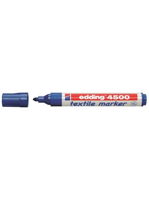 Textilmarker, 2-3 mm, kúpos, EDDING "4500", kék (TED4500K)
