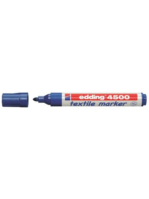 Textilmarker, 2-3 mm, kúpos, EDDING "4500", kék (TED4500K)