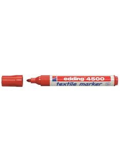   Textilmarker, 2-3 mm, kúpos, EDDING "4500", piros (TED4500P)