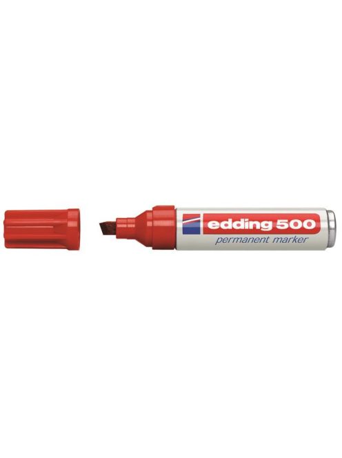 Alkoholos marker, 2-7 mm, vágott, EDDING "500", piros (TED500P)