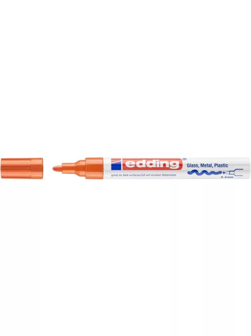 Lakkmarker, 2-4 mm, EDDING "750", narancssárga (TED7503)