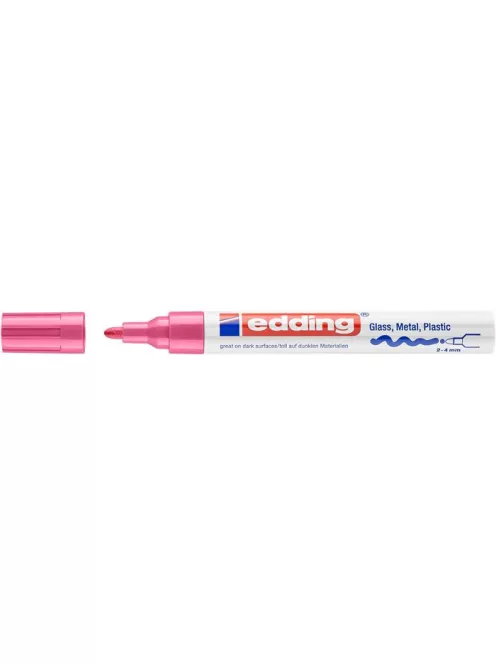 Lakkmarker, 2-4 mm, EDDING "750", rózsaszín (TED7506)
