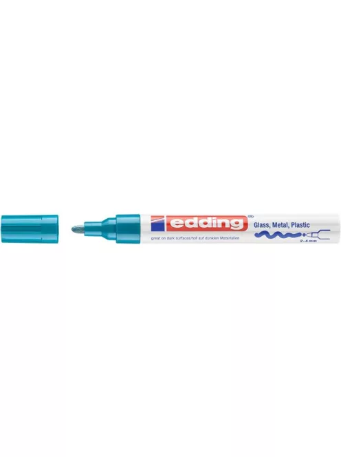Lakkmarker, 2-4 mm, EDDING "750", világoskék (TED7508)