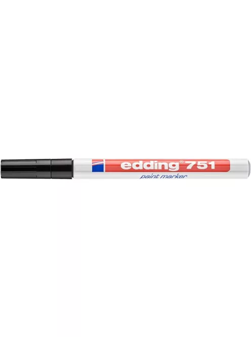Lakkmarker, 1-2 mm, EDDING "751", fekete (TED751021)