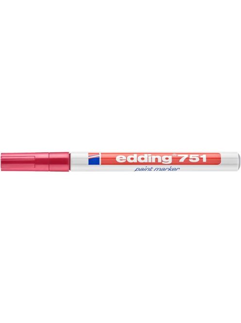Lakkmarker, 1-2 mm, EDDING "751", piros (TED7514)