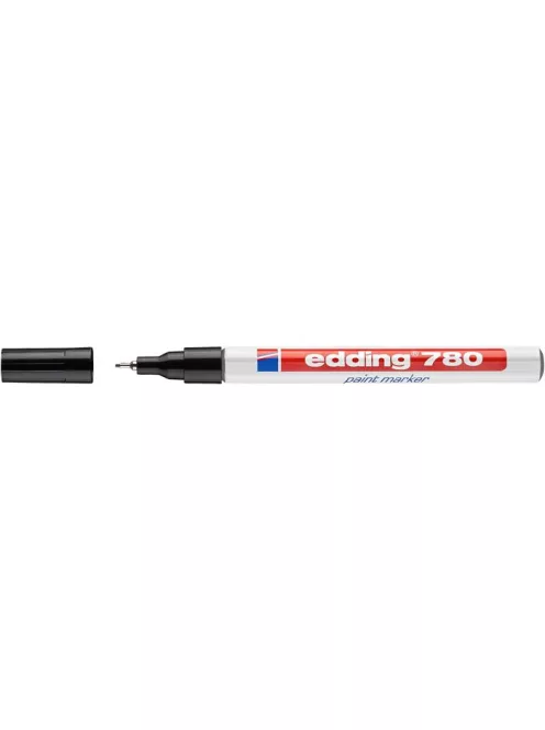 Lakkmarker, 0,8 mm, EDDING "780", fekete (TED780FK)