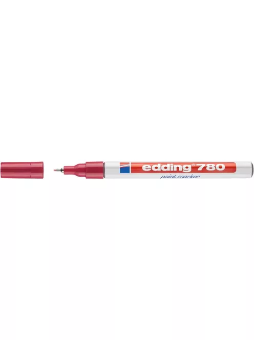 Lakkmarker, 0,8 mm, EDDING "780", piros (TED780P)