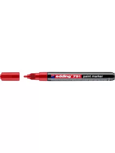 Lakkmarker, 1-2 mm, EDDING "791", piros (TED791P)