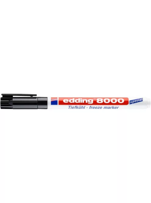 Alkoholos marker, 1 mm, kúpos, EDDING "8000 Freeze", fekete (TED8000F)