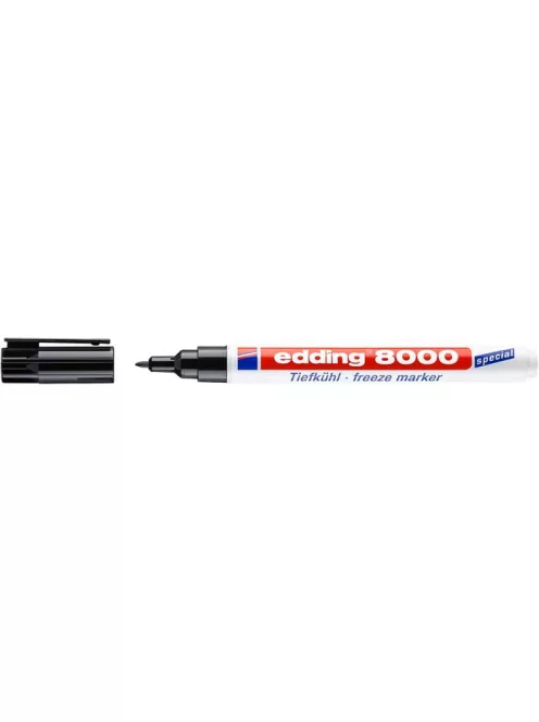 Alkoholos marker, 1 mm, kúpos, EDDING "8000 Freeze", fekete (TED8000F)