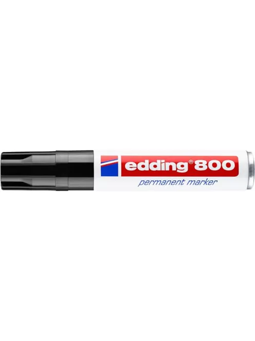 Alkoholos marker, 4-12 mm, vágott, EDDING "800", fekete (TED800FK)