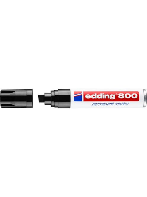 Alkoholos marker, 4-12 mm, vágott, EDDING "800", fekete (TED800FK)