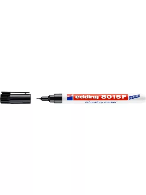 Laboratóriumi marker, 0,75 mm, kúpos, EDDING "8015", fekete (TED8015)