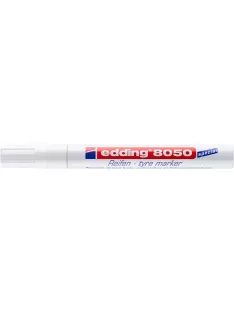   Gumijelölő marker, 2-4 mm, kúpos, EDDING "8050", fehér (TED8050F)
