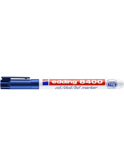 Alkoholos marker, CD/DVD, 0,5-1 mm, EDDING "8400", kék (TED8400K)
