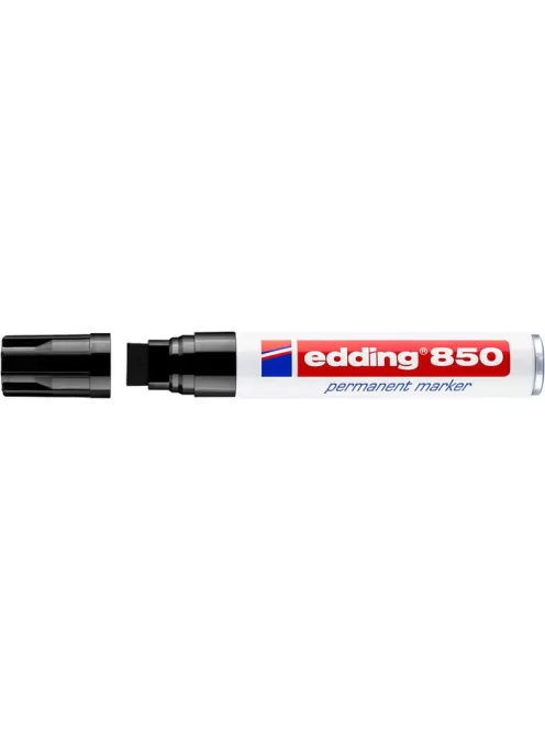 Alkoholos marker, 5-16 mm, vágott, EDDING "850", fekete (TED850FK)