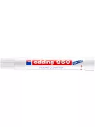 Jelölő marker, 10 mm, kúpos, EDDING "950", fehér (TED950F)