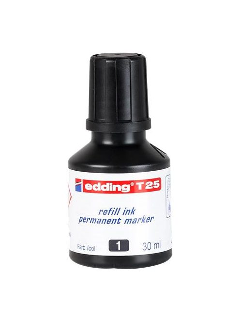 Utántöltő alkoholos markerhez, EDDING "T25", fekete (TEDM25FK)