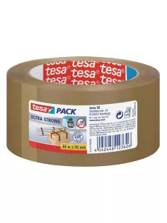   Csomagolószalag, 50 mm x 66 m, TESA "Ultra Strong", barna (TESCS57177)