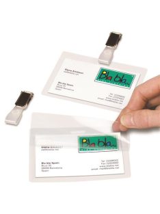   Névkitűző, csíptetővel, hidegen laminálható, TARIFOLD (TF11132)