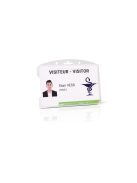 Azonosítókártya-tartó, műanyag, nyitott, fekvő, 54x85 mm, TARIFOLD (TF200429)